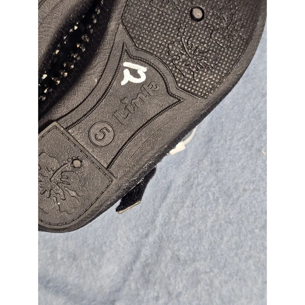Link Comfort Girls Embellished Black Sparkly Rhinestone Mary Jane Ballet Flats 5